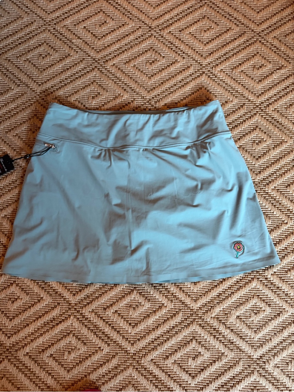 Greyson Light Blue Active Skort with Zip Pocket